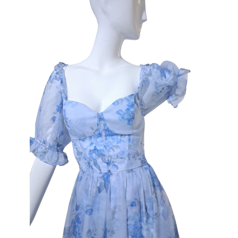 Mi Ami Regency Ethereal Fairycore Women's‎ Large Babydoll Corset Milkmaid Dress - Picture 3 of 13